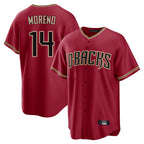 Arizona Diamondbacks #14 Gabriel Moreno Player Red BUTLER Home Game Stitched Jerseys