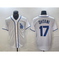 Los Angeles Dodgers #17 Shohei Ohtani White BUTLER Cool Base Stitched Jersey