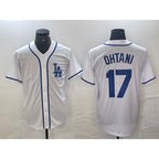 Los Angeles Dodgers #17 Shohei Ohtani White BUTLER Cool Base Stitched Jersey