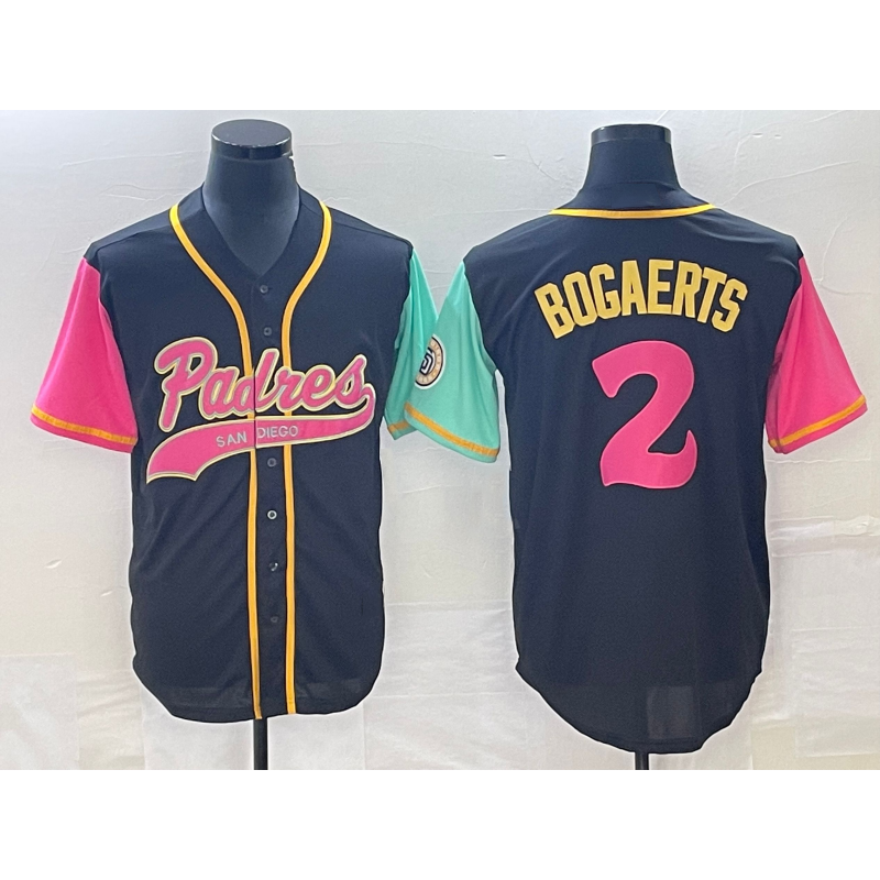 San Diego Padres #2 Xander Bogaerts Brack BUTLER NEW 2023 City Connect Cool Base Stitched Jersey 2