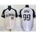 New York Yankees #99 Aaron Judge White Black BUTLER 'Gothic Legacy Edition' Vapor Premier Limited Stitched Jersey