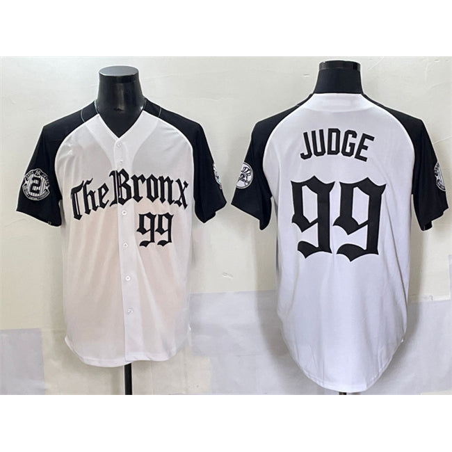 New York Yankees #99 Aaron Judge White Black BUTLER 'Gothic Legacy Edition' Vapor Premier Limited Stitched Jersey
