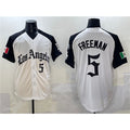 Los Angeles Dodgers #5 Freddie Freeman White Black BUTLER Mexico 2025 LA Gothic Style With Fernando Patch Vapor Premier Limited Stitched Jersey