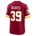 W.Commanders #39 Jeremy Reaves Burgundy BUTLER Game Jersey