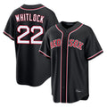 Boston Red Sox #22 Garrett Whitlock Player Black BUTLER Out Home Game Stitched Jerseys
