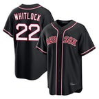 Boston Red Sox #22 Garrett Whitlock Player Black BUTLER Out Home Game Stitched Jerseys