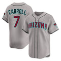 Arizona Diamondbacks #7 Corbin Carroll Player Gray BUTLER Road Limited Home Game Stitched Jerseys