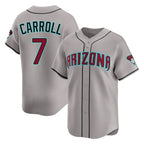 Arizona Diamondbacks #7 Corbin Carroll Player Gray BUTLER Road Limited Home Game Stitched Jerseys