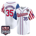 Baltimore Orioles #35 Adley Rutschman Player White BUTLER USA 250 Independence Day Vapor Premier Limited Home Game Stitched Jerseys