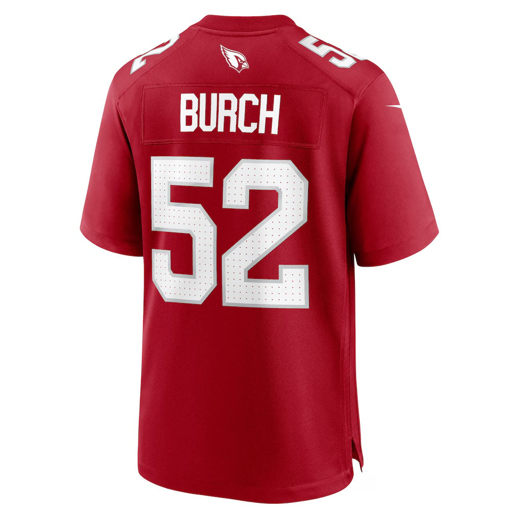 A.Cardinals #52 Jordan Burch Cardinal BUTLER Team Game Jersey