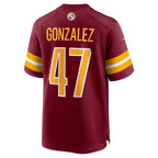 W.Commanders #47 Zane Gonzalez Burgundy BUTLER Game Jersey