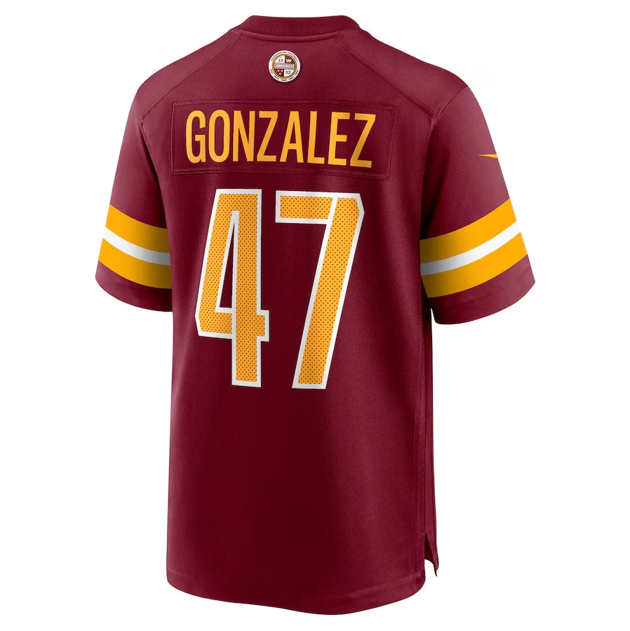 W.Commanders #47 Zane Gonzalez Burgundy BUTLER Game Jersey