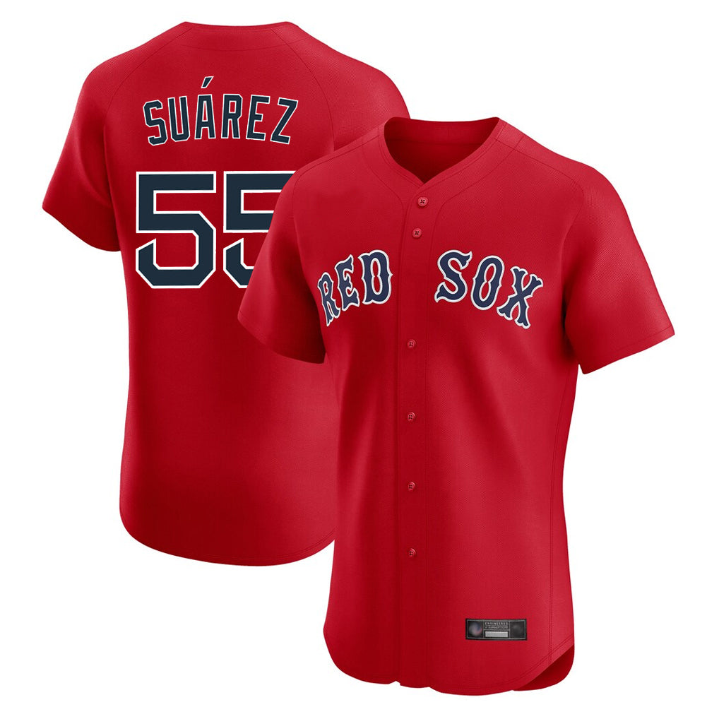 Boston Red Sox #55 Ranger Suarez Player Red BUTLER Limited Elite Home Game Stitched Jerseys1