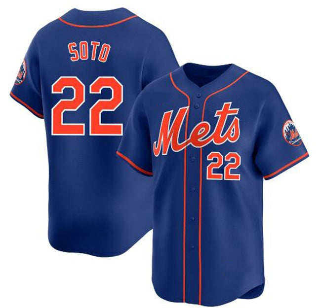 New York Mets #22 Juan Soto Royal BUTLER 2024 Alternate Limited Stitched Jersey