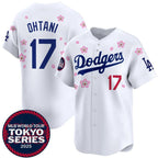 Los Angeles Dodgers #17 Shohei Ohtani White BUTLER 2025 Tokyo Series Limited Stitched Jersey