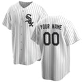 Custom Chicago White Sox White BUTLER Home Replica Jersey