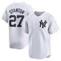 New York Yankees #27 Giancarlo Stanton White BUTLER Home Limited Player Jersey