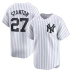 New York Yankees #27 Giancarlo Stanton White BUTLER Home Limited Player Jersey