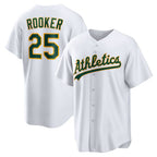 Oakland Athletics #25 Brent Rooker White BUTLER Home Replica Jersey