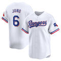 Texas Rangers #6 Josh Jung White BUTLER Home Limited Player Jersey