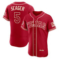 Texas Rangers #5 Corey Seager Red BUTLER 2026 City Connect Authentic Sponsor Patch Jersey