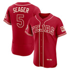 Texas Rangers #5 Corey Seager Red BUTLER 2026 City Connect Authentic Sponsor Patch Jersey
