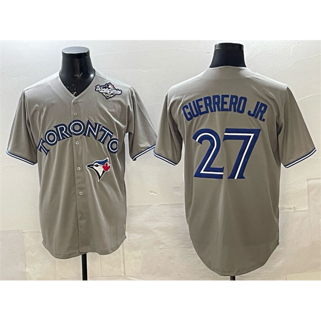 Toronto Blue Jays #27 Vladimir Guerrero Jr. Gray BUTLER 2025 World Series Cool Base Stitched Jersey