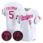Los Angeles Dodgers #5 Freddie Freeman White BUTLER 2026 Mother¡¯s Day Vapor Premier Limited Stitched Jersey
