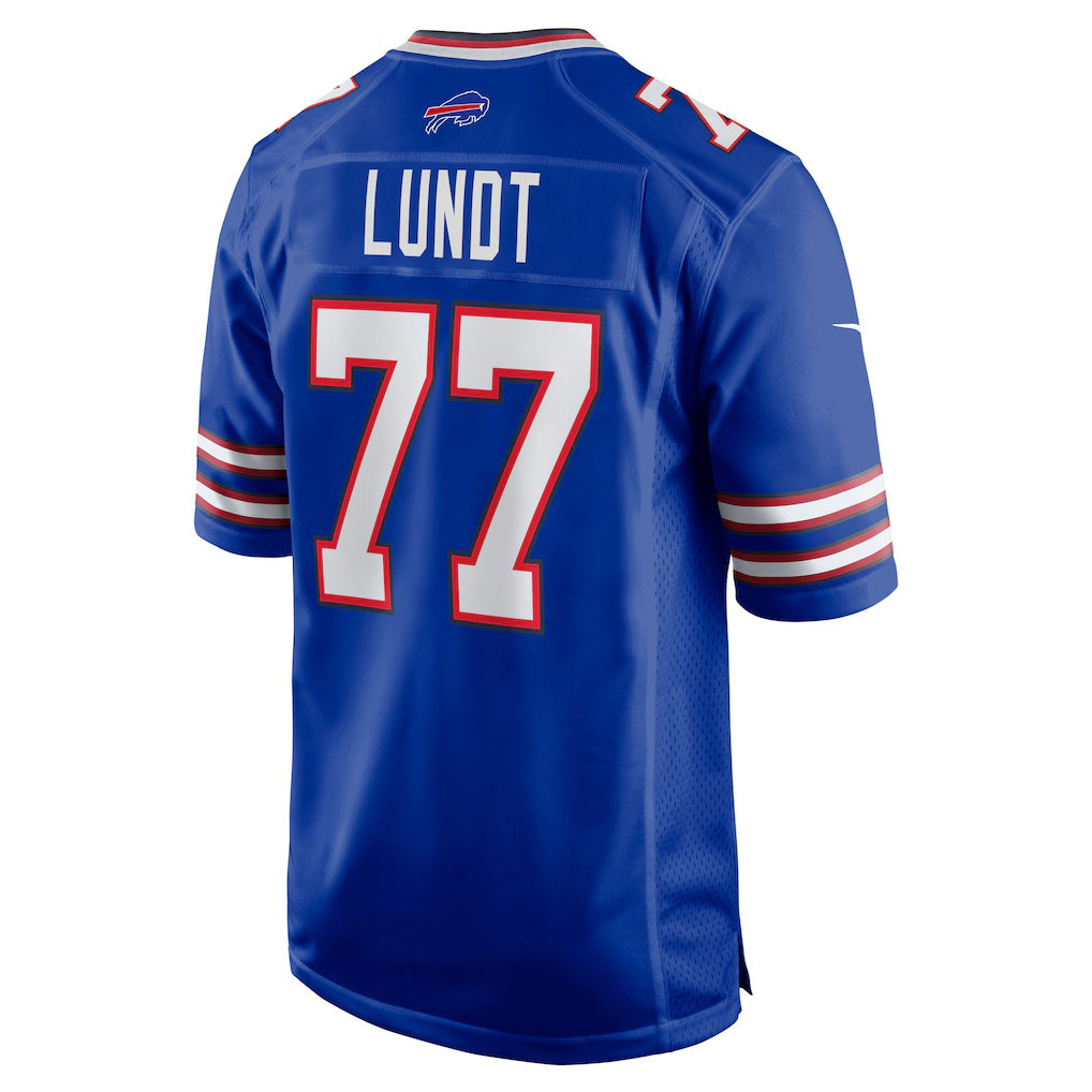 B.Bills #77 Chase Lundt Royal BUTLER Team Game Jersey