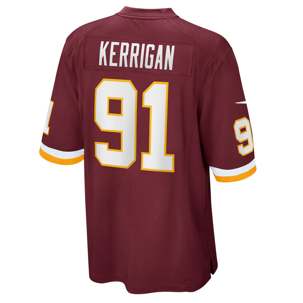 W.Football Team #91 Ryan Kerrigan Burgundy BUTLER Game Jersey