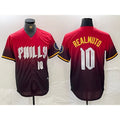 Philadelphia Phillies #10 JT Realmuto Red BUTLER 2024 City Player Number Cool Base Jersey 2