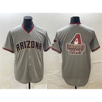 Arizona Diamondbacks Gray BUTLER Team Big Logo Cool Base Stitched Jersey 2