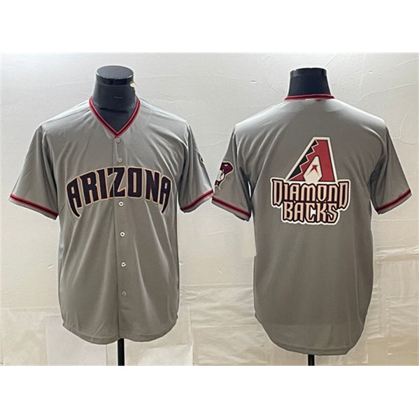 Arizona Diamondbacks Gray BUTLER Team Big Logo Cool Base Stitched Jersey 2