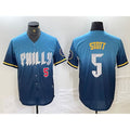 Philadelphia Phillies #5 Bryson Stott Blue BUTLER 2024 City Player Number Cool Base Stitched Jerseys