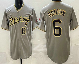 Pittsburgh Pirates #6 Konnor Griffin Grey BUTLER Limited Jersey