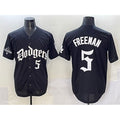 Los Angeles Dodgers #5 Freddie Freeman Black BUTLER 2025 LA Gothic Style With 2024 World Series Champions Patch Vapor Premier Limited Stitched Jersey