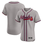 Atlanta Braves Gray BUTLER Limited Elite Home Game Blank Player Stitched Jerseys