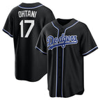 Los Angeles Dodgers #17 Shohei Ohtani Black BUTLER Lights Out Limited Stitched Jersey