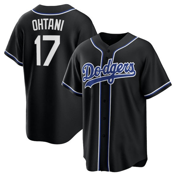 Los Angeles Dodgers #17 Shohei Ohtani Black BUTLER Lights Out Limited Stitched Jersey