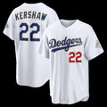 Los Angeles Dodgers #22 Clayton Kershaw White BUTLER 2026 Gold Collection Stadium Jersey