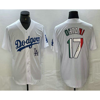 Los Angeles Dodgers #17 Shohei Ohtani Mexico White BUTLER Cool Base Stitched Jerseys