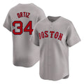 Boston Red Sox #34 David Ortiz Player Gray BUTLER Road Limited Home Game Stitched Jerseys1