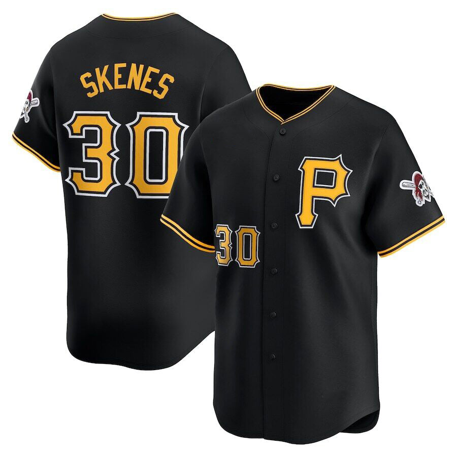 Pittsburgh Pirates #30 Paul Skenes Black BUTLER Alt Limited Jersey