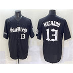 San Diego Padres #13 Manny Machado Black BUTLER Gothic Edition Vapor Limited Stitched Jersey