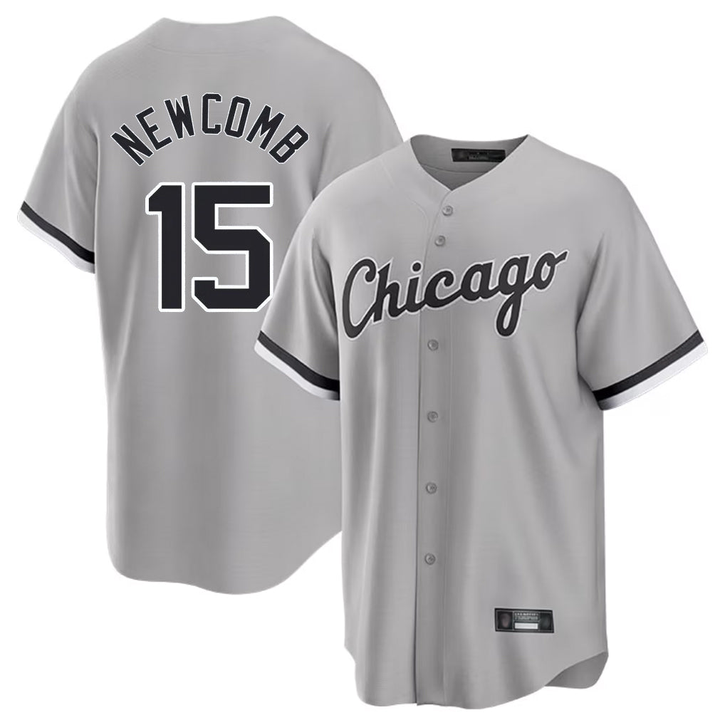 Chicago White Sox #15 Sean Newcomb Player Gray BUTLER Home Game Stitched Jerseys