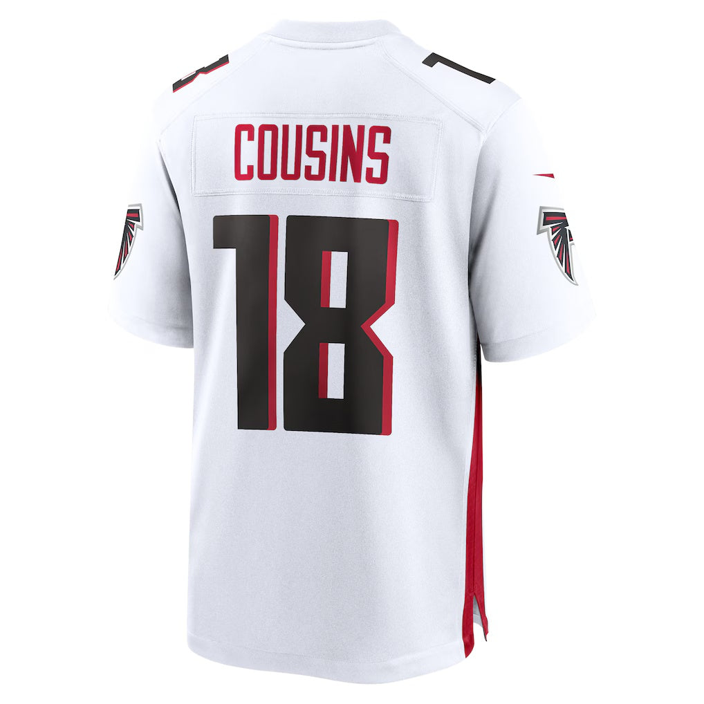 A.Falcons #18 Kirk Cousins White BUTLER Game Player Jersey