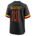 W.Commanders #11 Luke McCaffrey Black BUTLER Hail Raiser Alternate Game Jersey