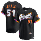 San Francisco Giants #51 Jung Hoo Lee Black BUTLER Anthracite 2025 City Connect Limited Stitched Jersey
