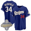 Los Angeles Dodgers #34 Fernando Valenzuela Royal BUTLER 2026 Alternate Gold Collection Stadium Stitched Jersey