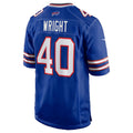 B.Bills #40 Matthew Wright Royal BUTLER Team Game Jersey